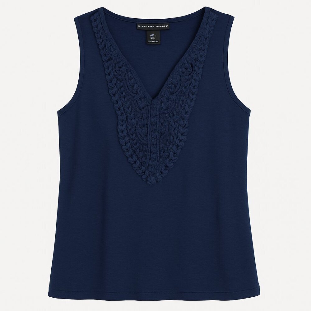 Women’s Blue Sleeveless Tank Top – Size M